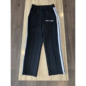 🔥Palm Angels 🔥 Black Tracksuit Pants Black/White -  Size: Large